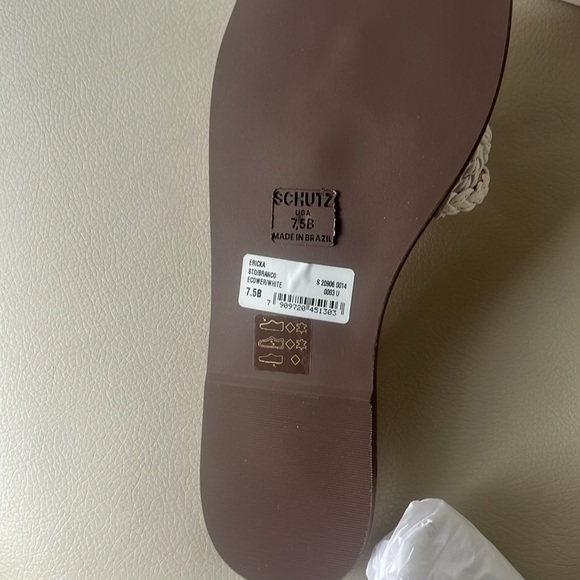 NWT (SCHUTZ) New inbox ladies slippers size 7.5 - Picture 9 of 11